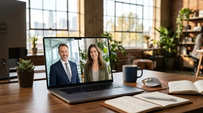 Aragon AI vs HeadshotPro professional AI headshots side-by-side comparison on laptop screen