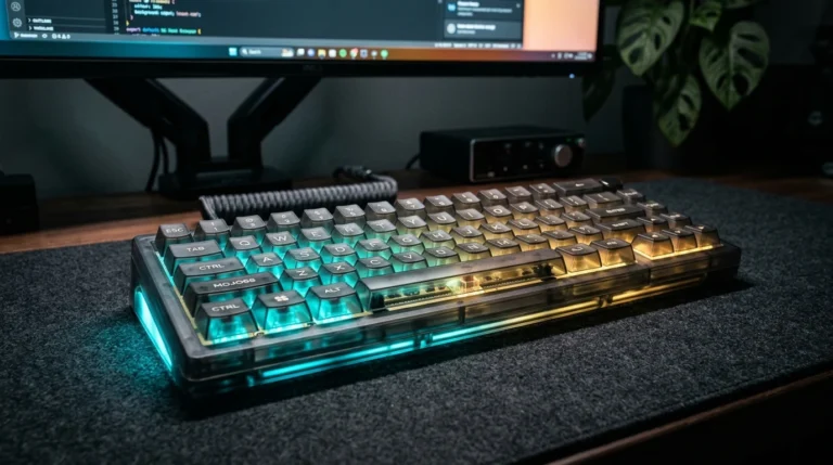 MelGeek vs NuPhy designer mechanical keyboard Mojo68 transparent aesthetic